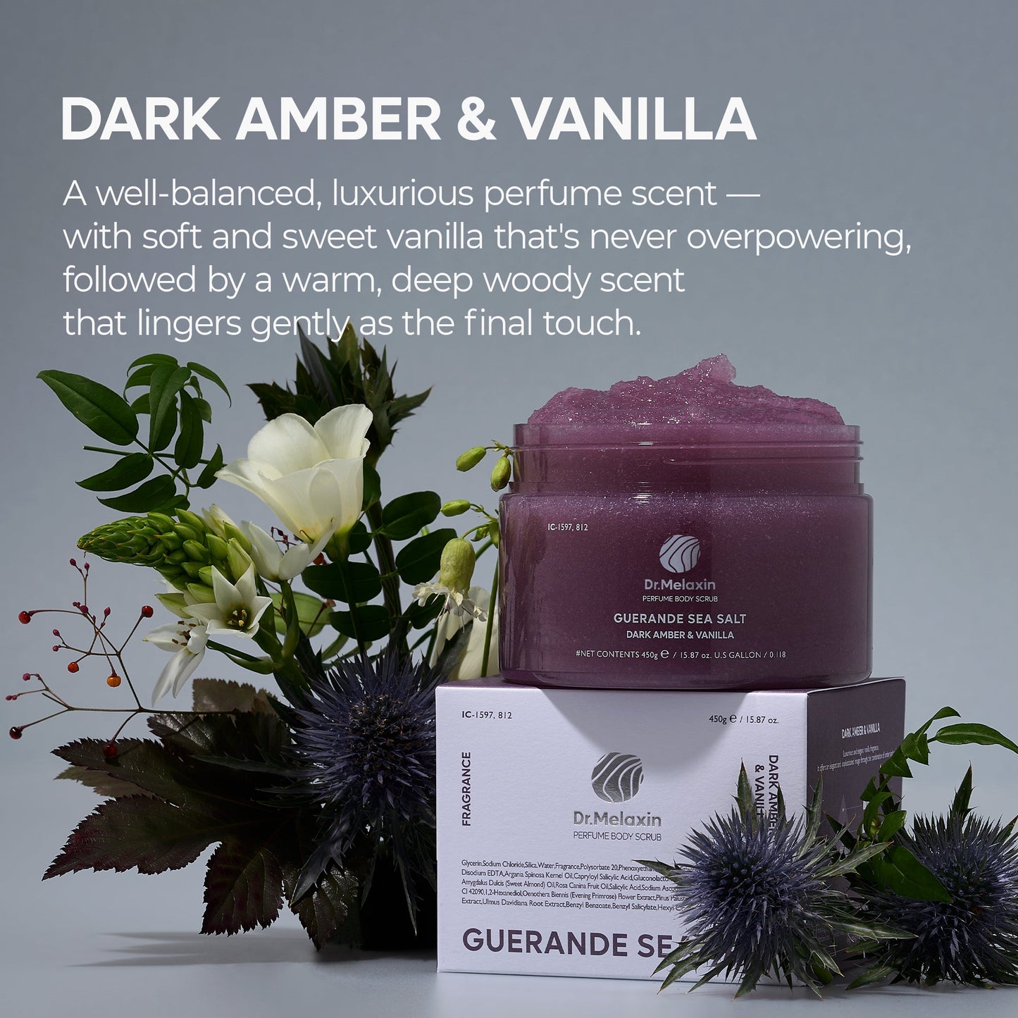 Perfumowany peeling do ciała z solą morską Guerande 2 rodzaje