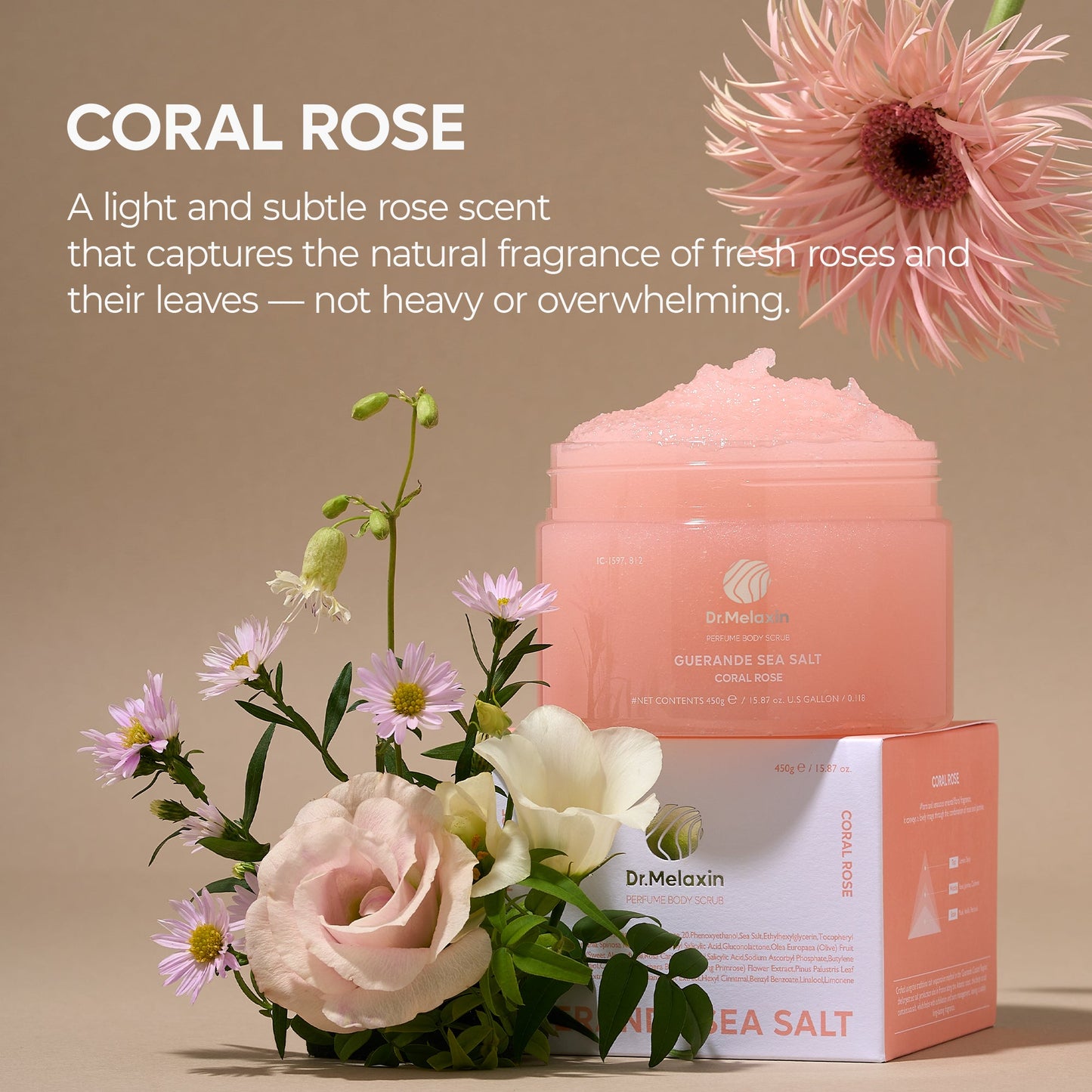 Perfumowany peeling do ciała z solą morską Guerande 2 rodzaje