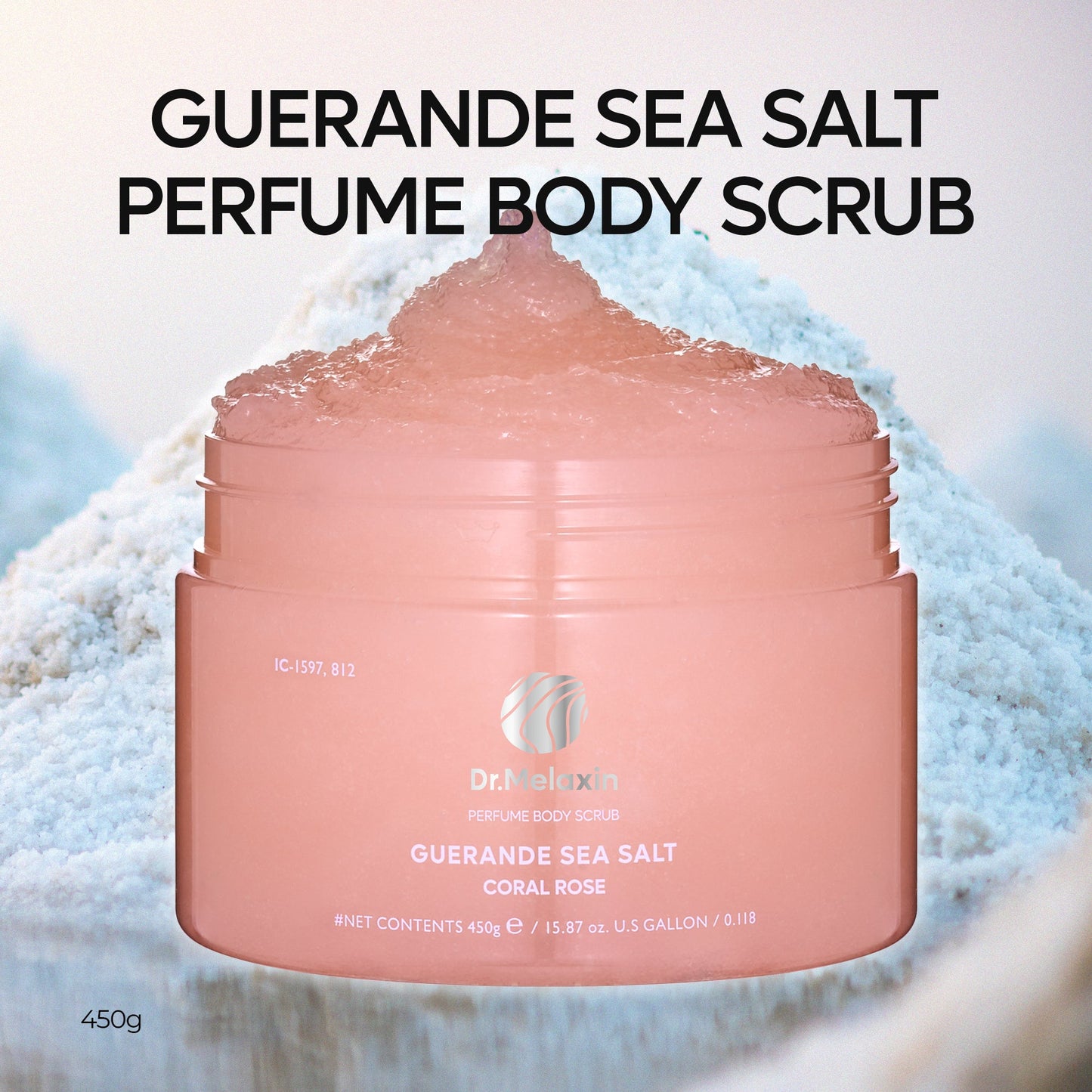 Perfumowany peeling do ciała z solą morską Guerande 2 rodzaje