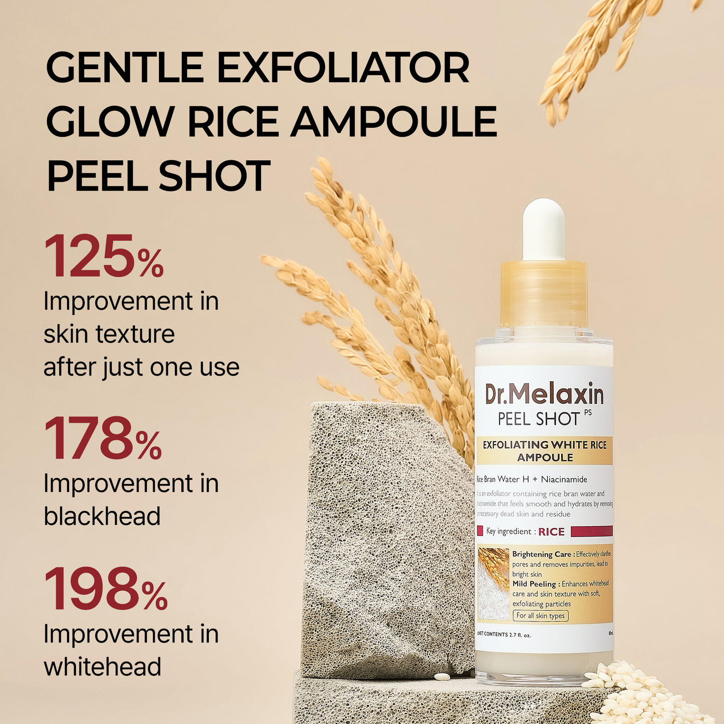 Peel Shot Glow Biała Ryżowa Ampułka