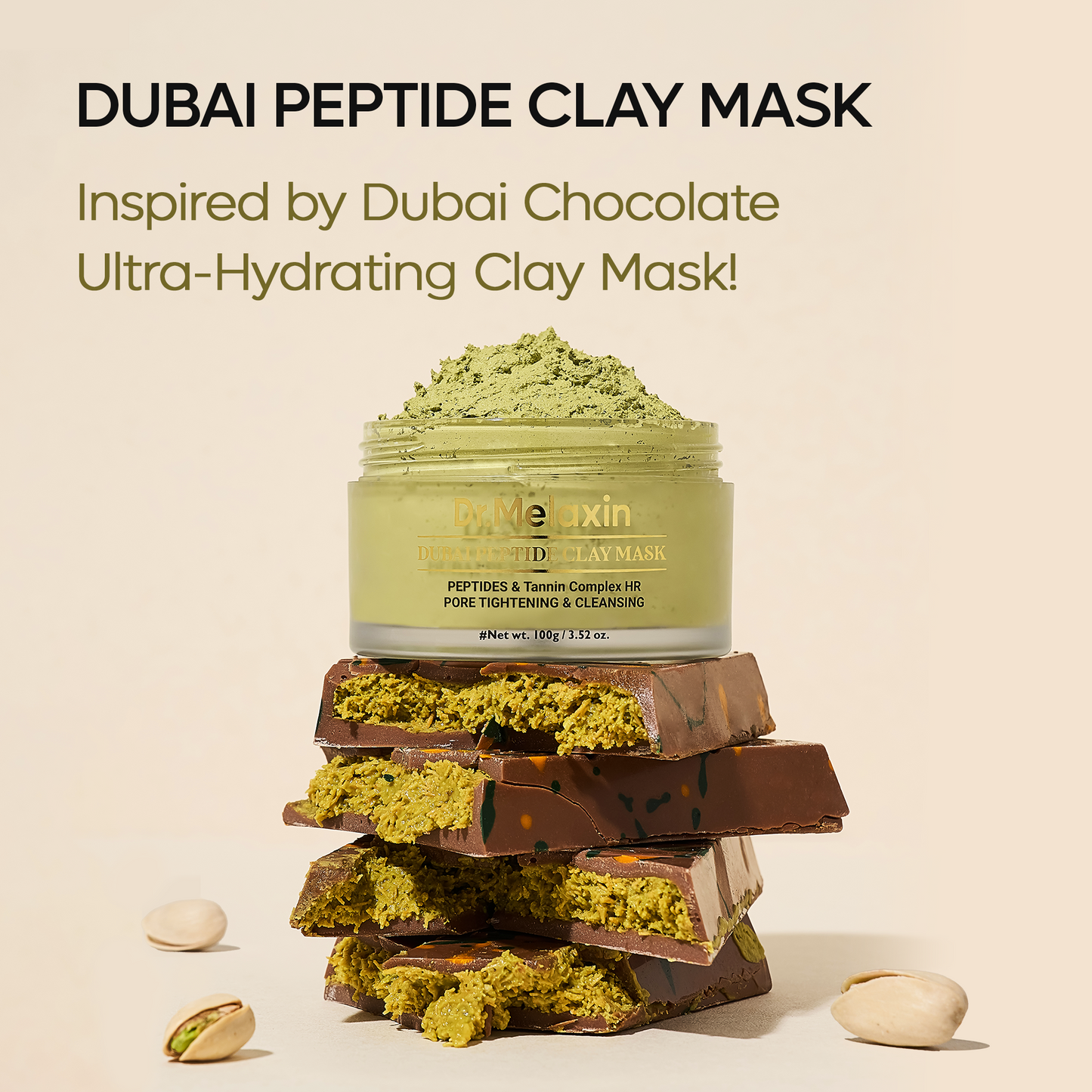 Maska z glinką z Peptydami z Dubaju