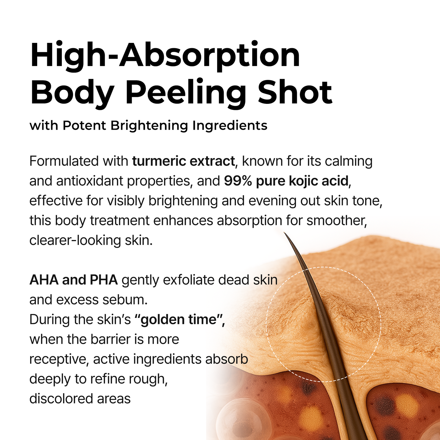 Spray do pielęgnacji keratynowej Peel Shot Kojic Acid Turmeric