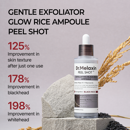 Peel Shot Glow Czarna Ryżowa Ampułka