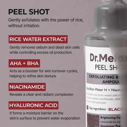 Peel Shot Glow Czarna Ryżowa Ampułka